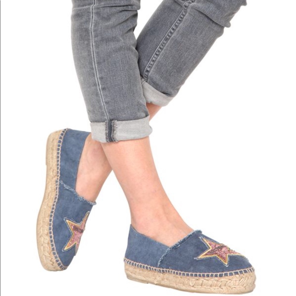 Chiara Ferragni Blue and Pink Espadrilles - Picture 3 of 6